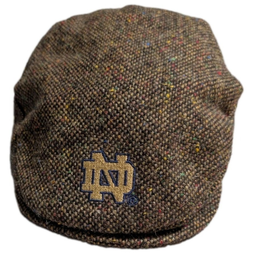 Hanna Hats Ireland Notre Dame Donegal Tweed Newsboy Flat Cap Wool XL